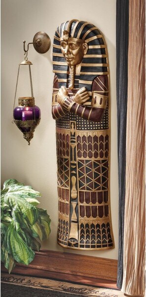 King Tut Sarcophagus Large Wall Sculpture